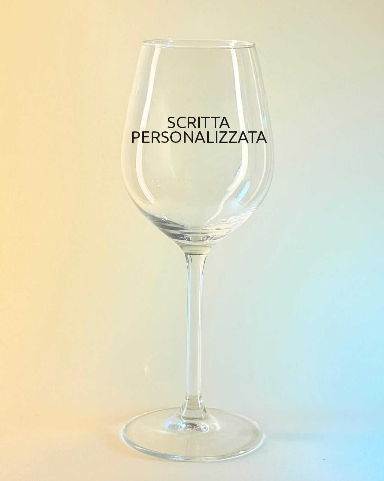 Calice con scritta personalizzata