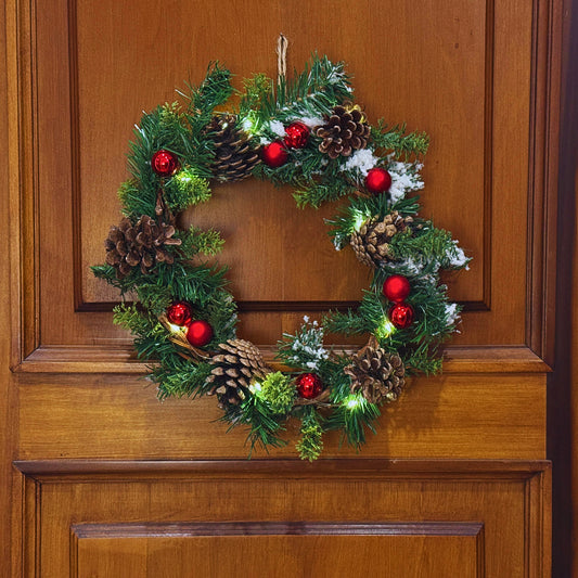 Ghirlanda rossa con luce led