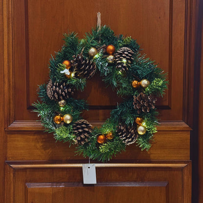 Ghirlanda oro con luce led