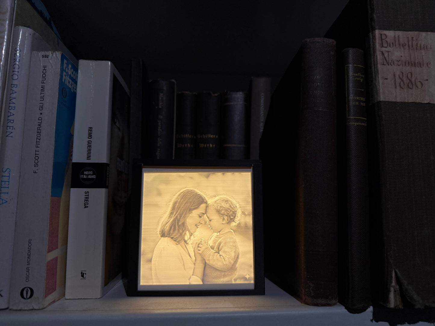 Quadro-foto illuminato