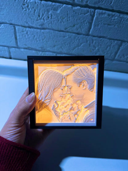 Quadro-foto illuminato