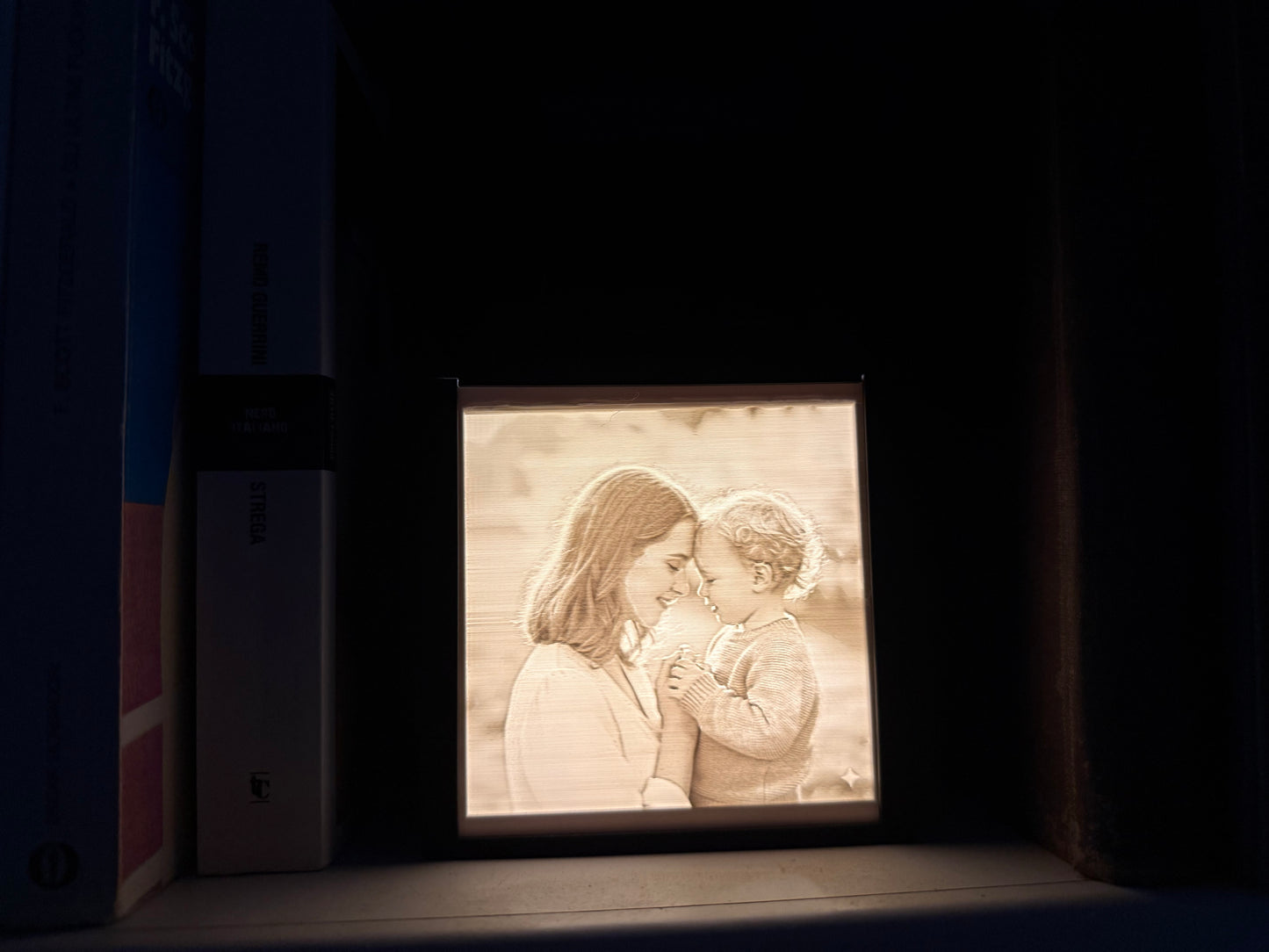 Quadro-foto illuminato