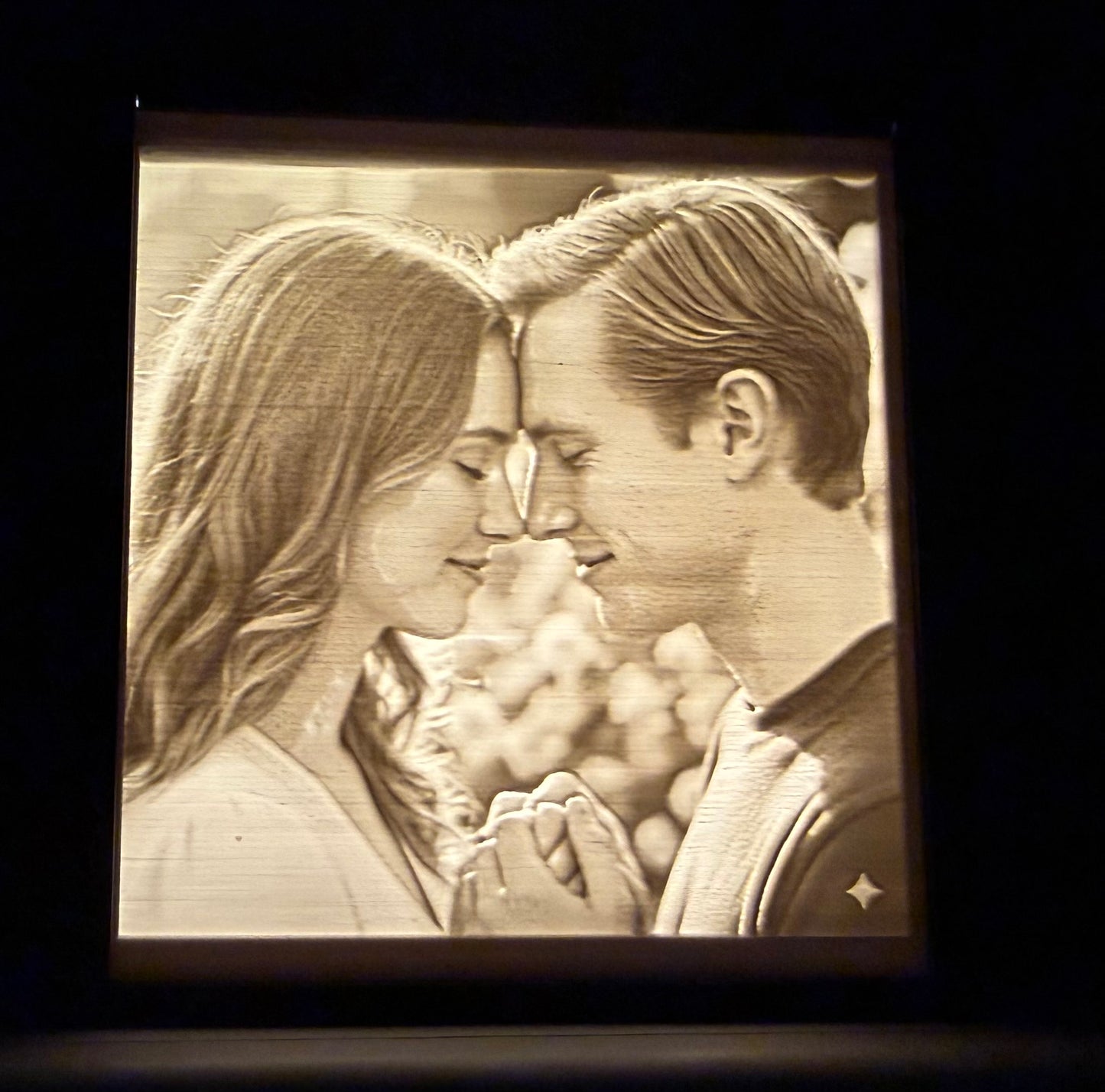 Quadro-foto illuminato