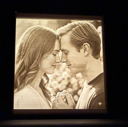 Quadro-foto illuminato