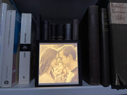 Quadro-foto illuminato