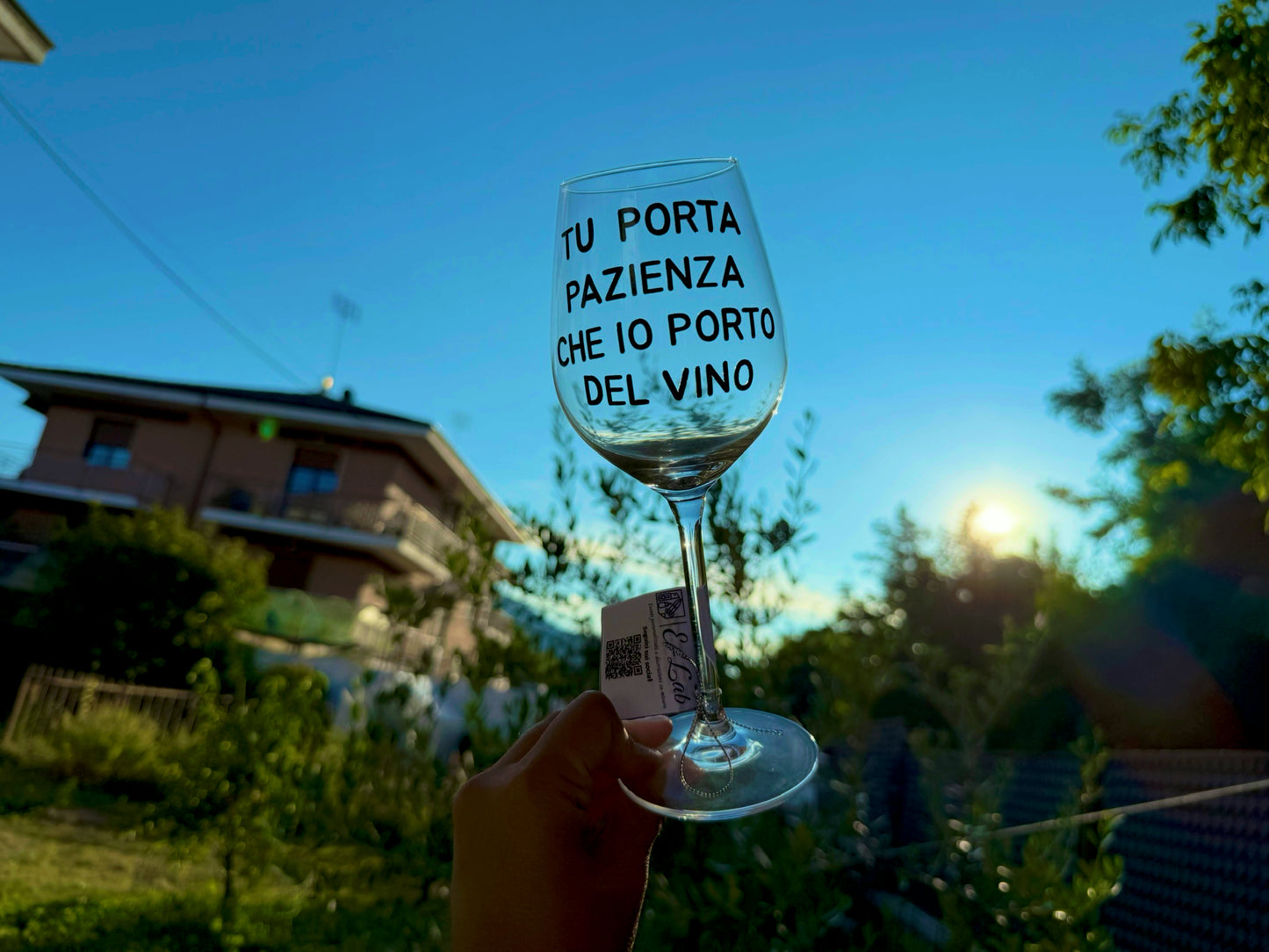 Calice - TU PORTA PAZIENZA CHE IO PORTO DEL VINO