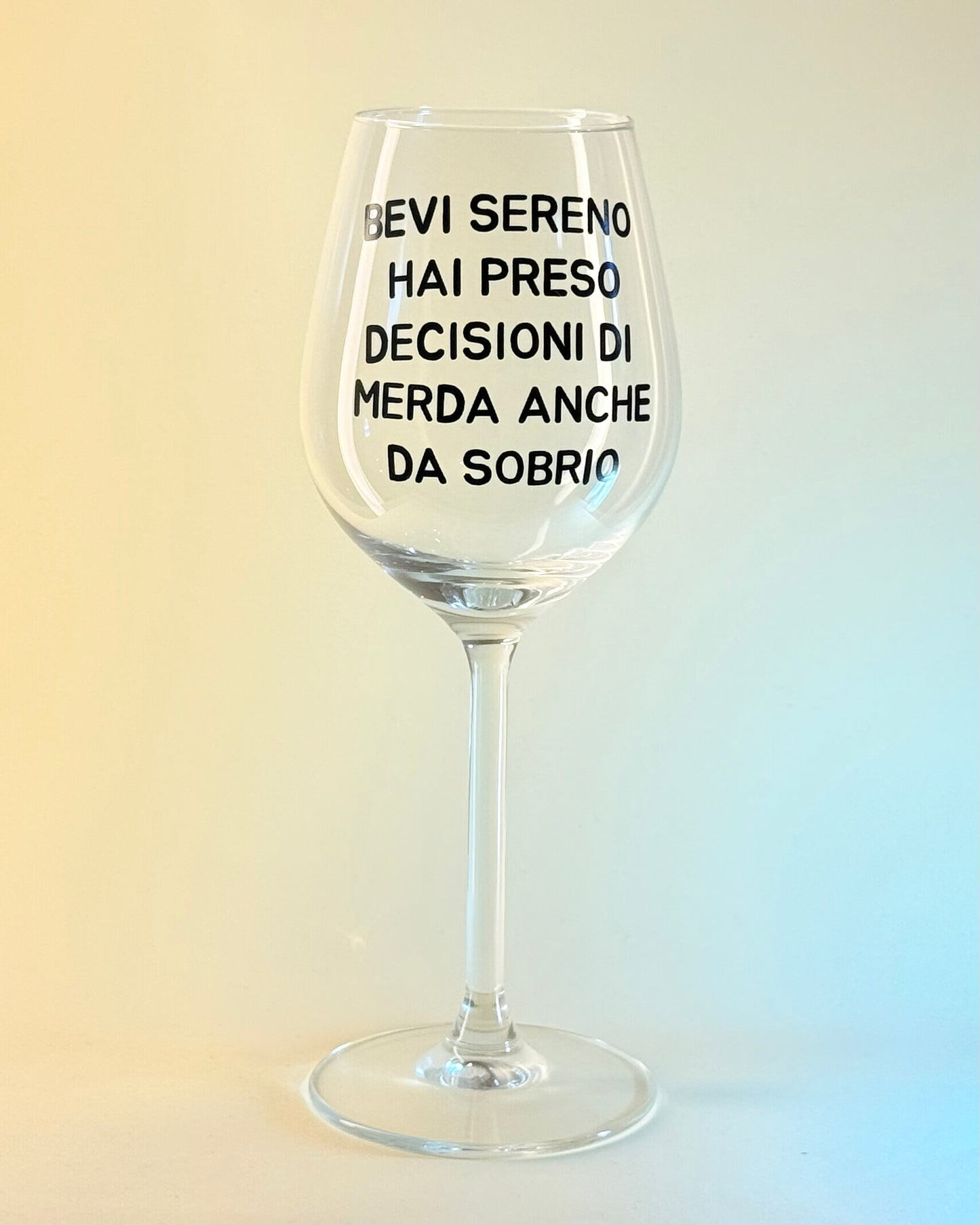 Calice - BEVI SERENO, HAI PRESO DECISIONI DI MERDA ANCHE DA SOBRIO