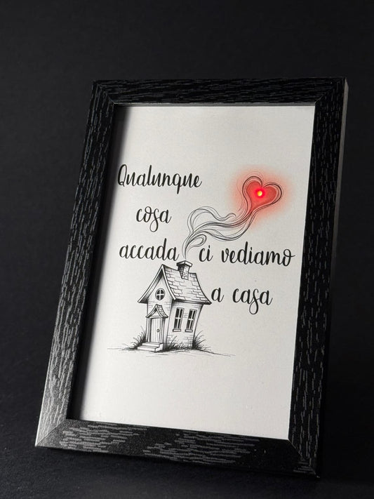 Quadro - Qualunque cosa accada ci vediamo a casa