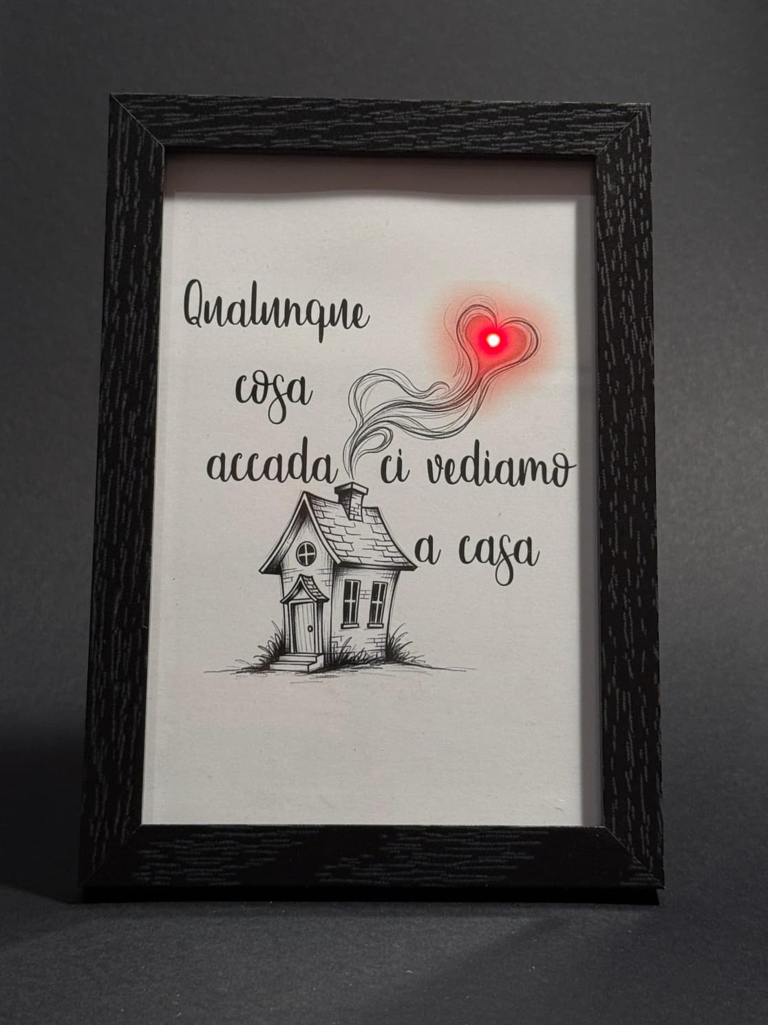 Quadro - Qualunque cosa accada ci vediamo a casa