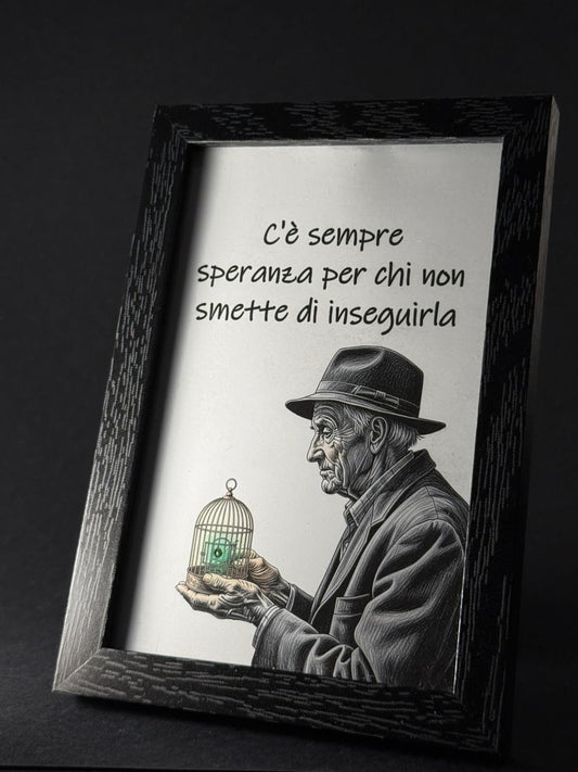 Quadro - C'è sempre speranza per chi non smette di inseguirla