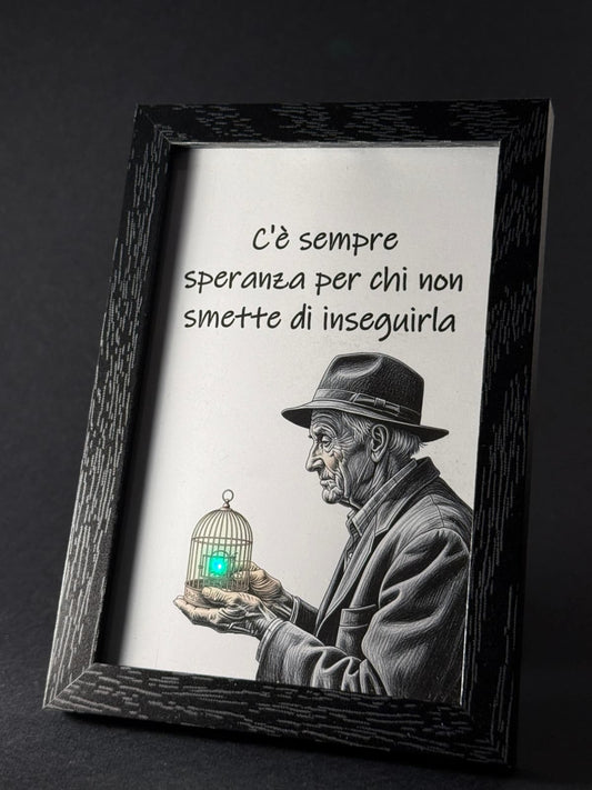 Quadro - C'è sempre speranza per chi non smette di inseguirla