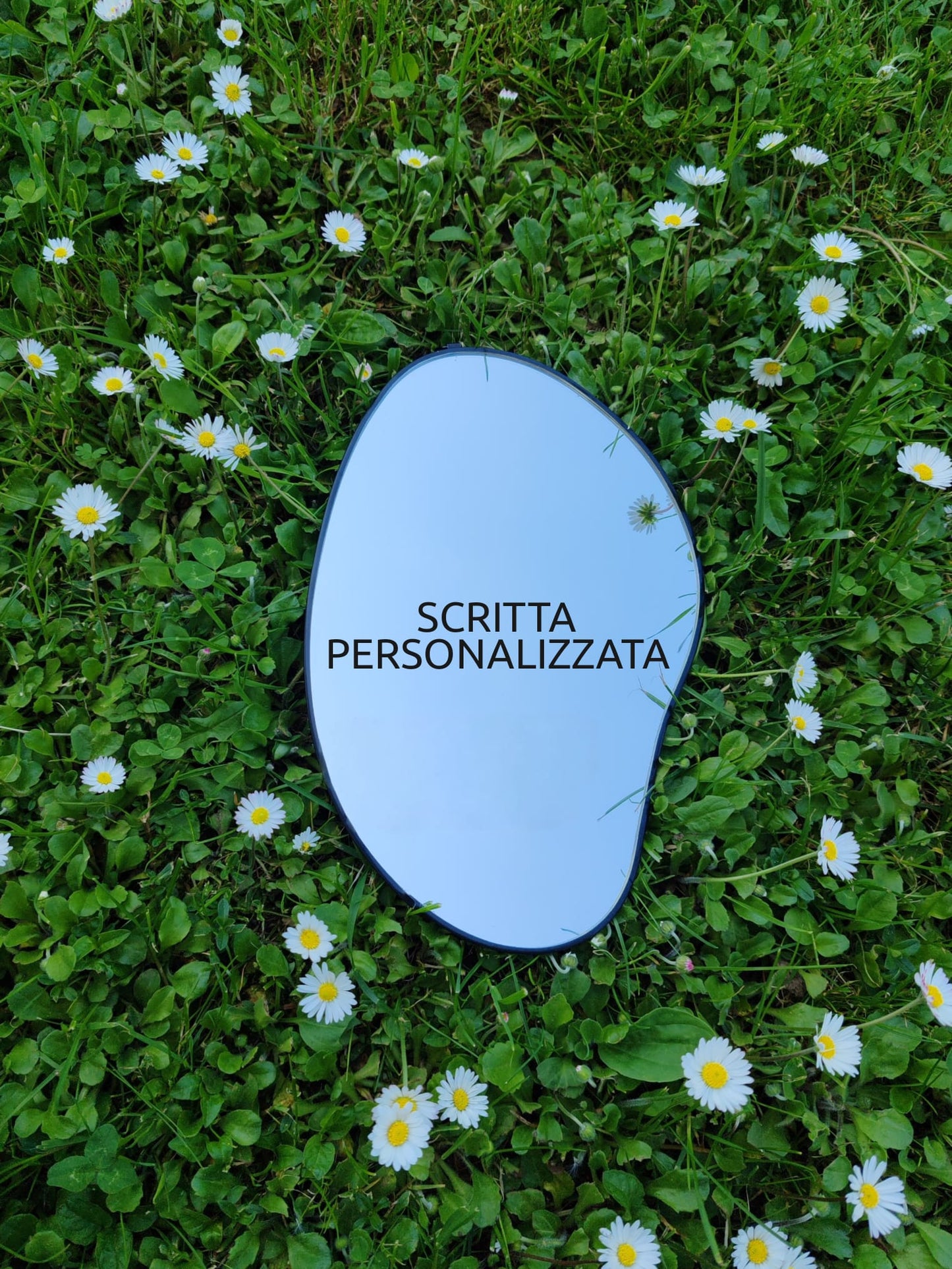 Specchio con scritta personalizzata