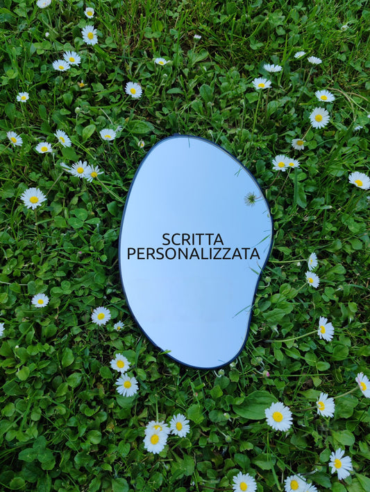 Specchio con scritta personalizzata