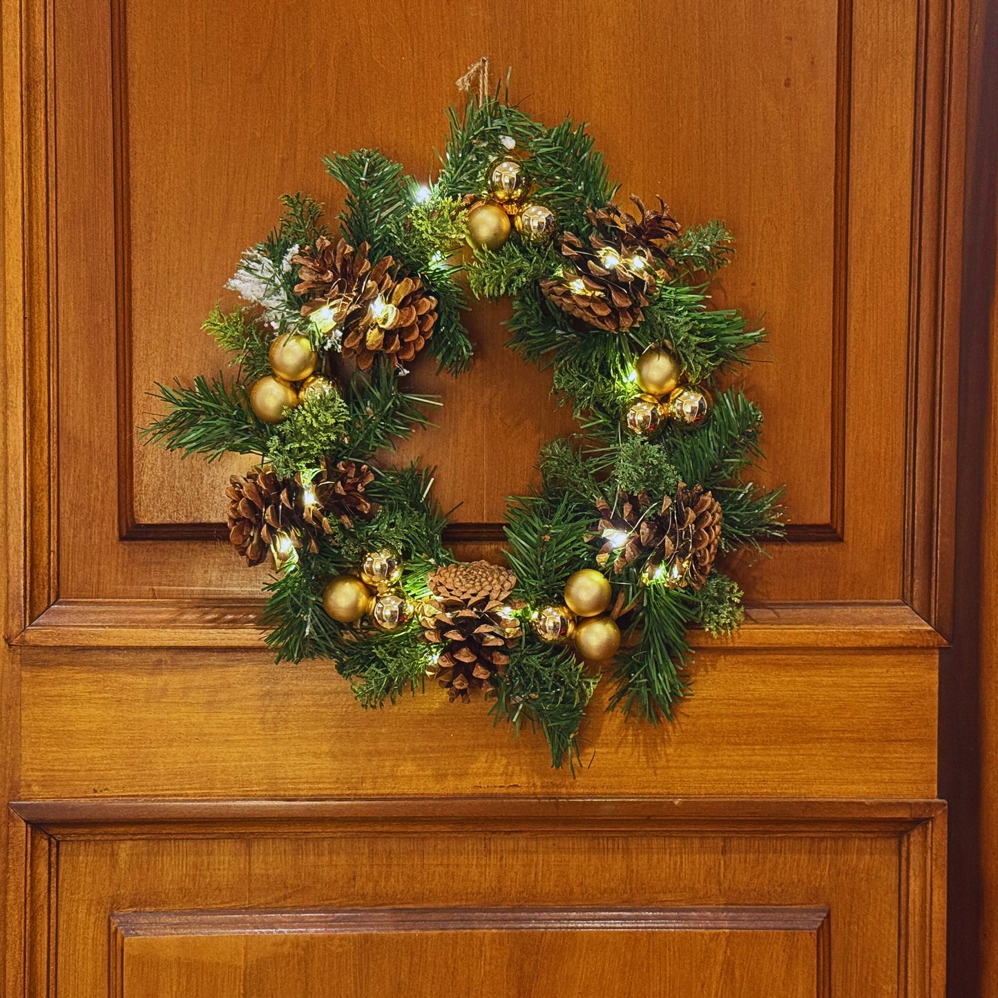 Ghirlanda oro chiaro con luce led