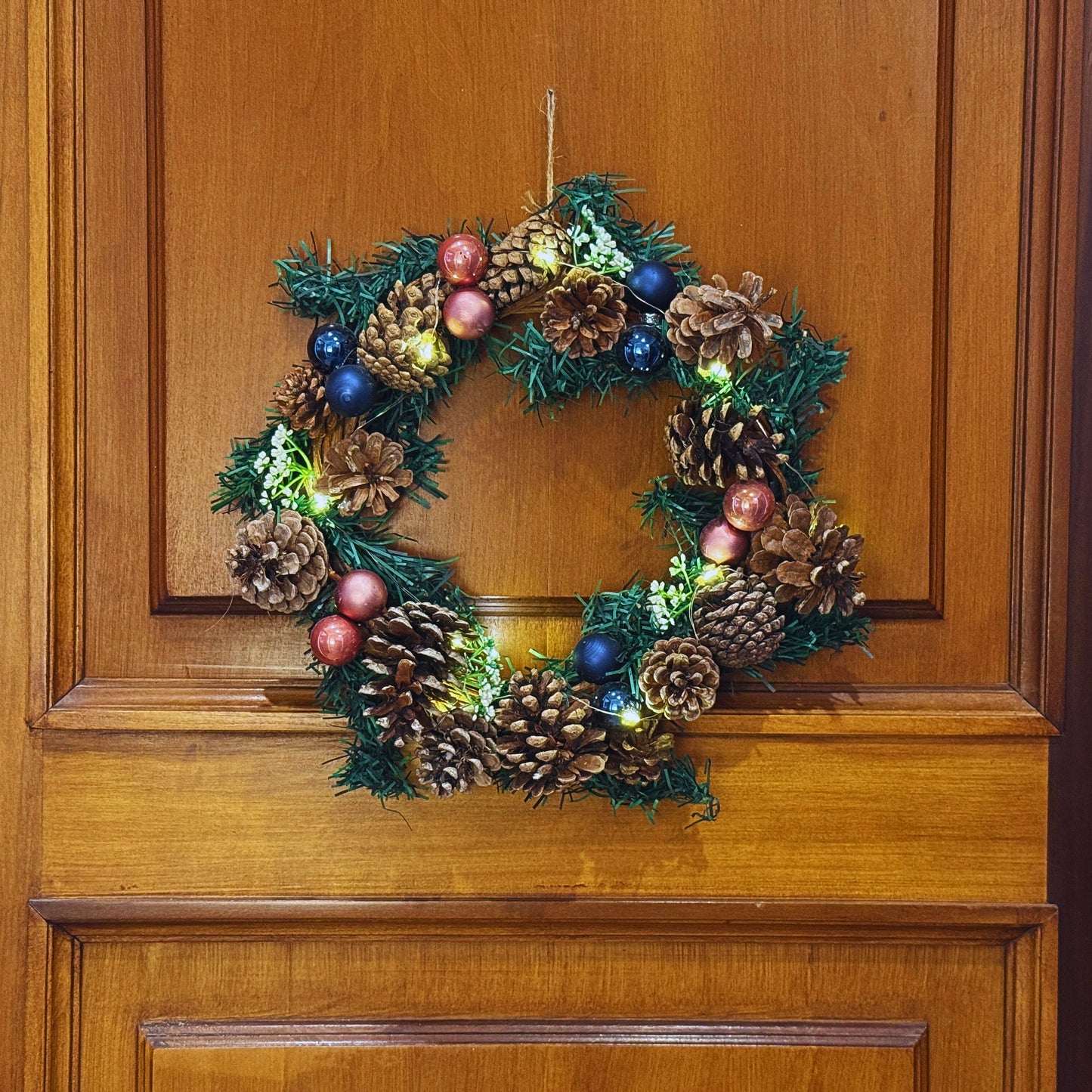 Ghirlanda blu e rosa con luce led